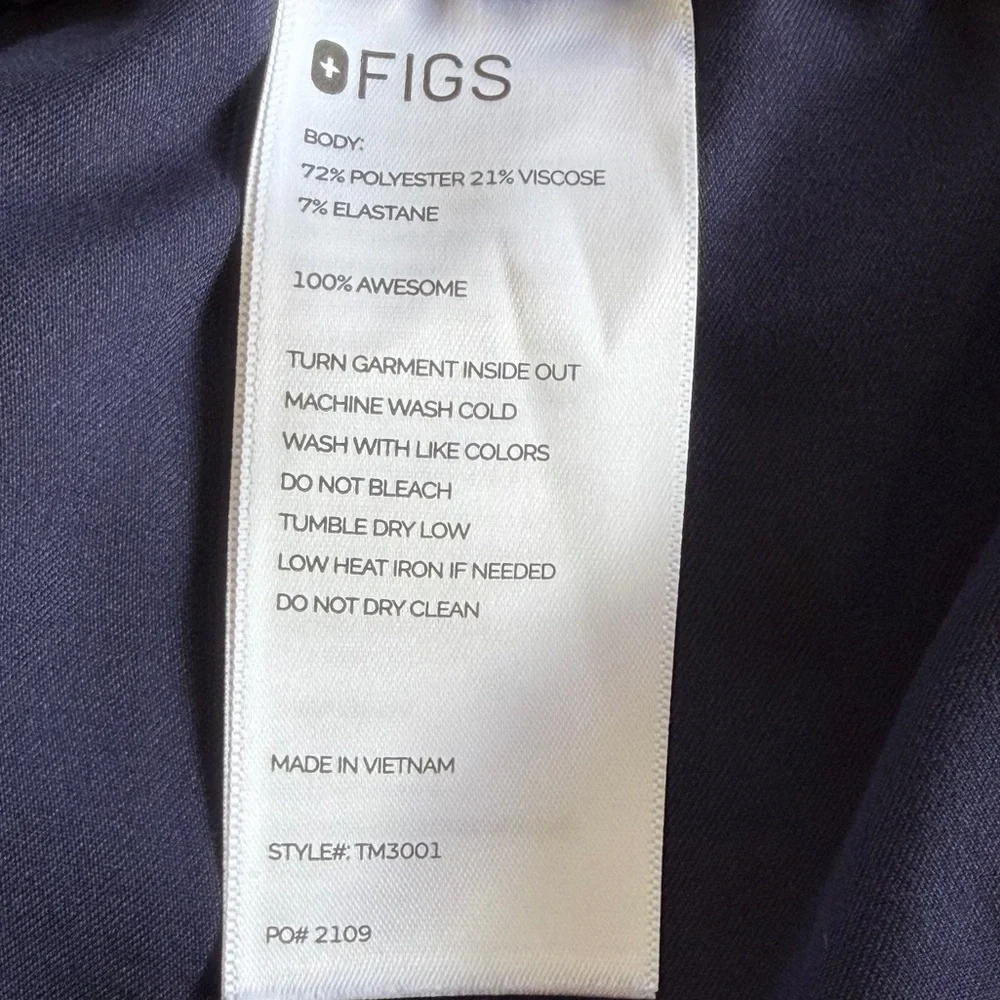 Figs Cairo Cargo Scrub Pants Navy Blue Men’s Size Medium